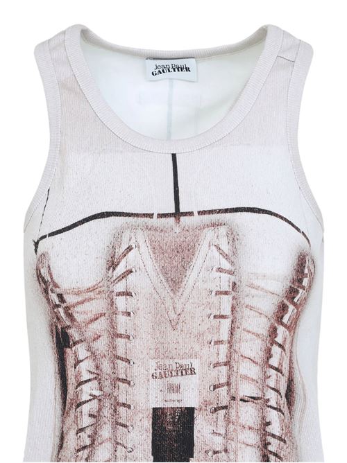 Top Cage con stampa JEAN PAUL GAULTIER | 25/34-F-DB057J582260100